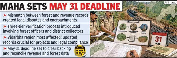 Wardha-Yavatmal Rail Line Hits Jungle Red Tape & Wrong Forest Land Entries