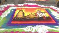 Watch: Rangoli decoration outside RSS office in Nagpur on occasion of Ram Temple bhoomi pujan 