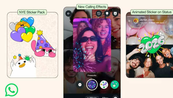 New Year 2026: How to use WhatsApp new year stickers, video call effects and other features to make your celebrations more fun