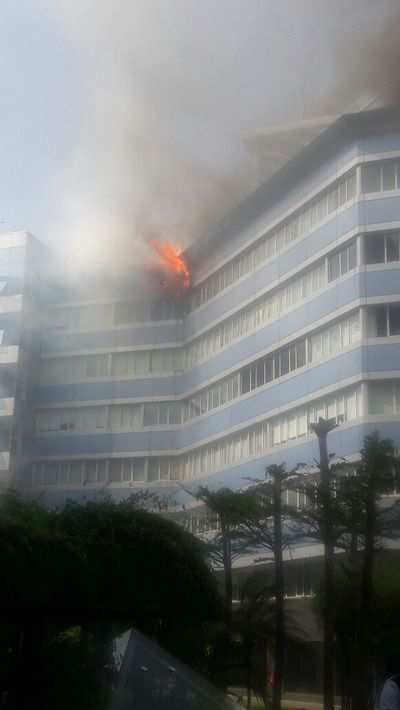 Fire in a Bandra Kurla Complex building