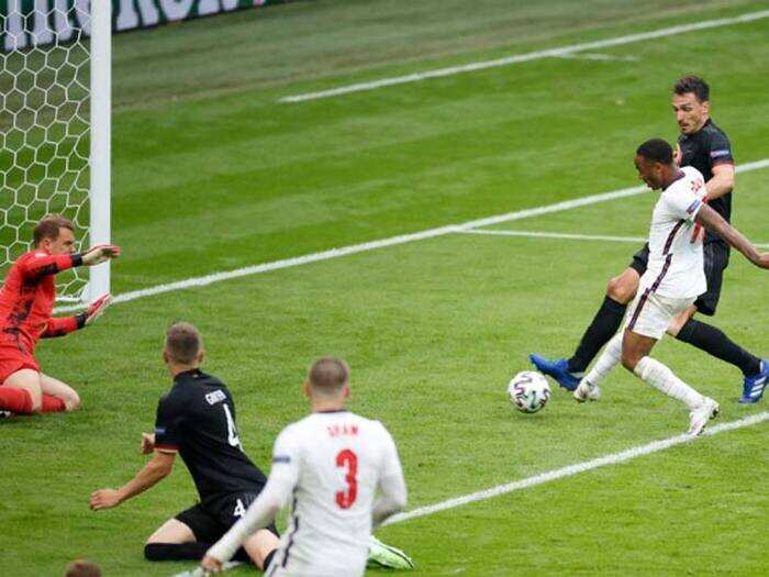 Uefa Euro 2020 England Vs Germany Highlights Sterling Kane Star As England Beat Germany 2 0 To Enter Quarterfinals The Times Of India