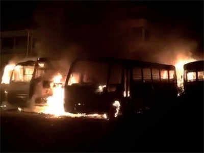 Six school buses in Nerul gutted