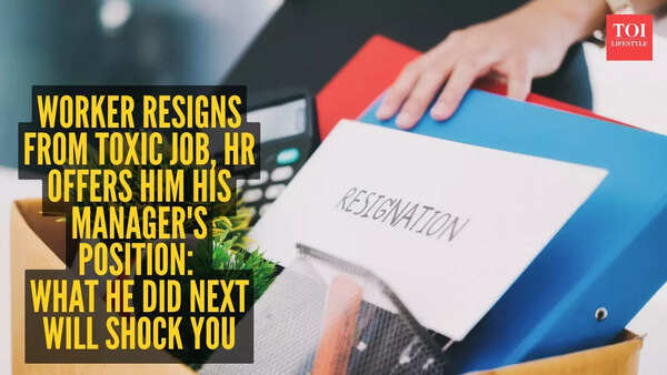Worker resigns from toxic job, HR offers him his manager's position: What he did next will shock you