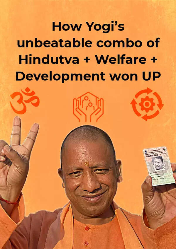 Proof that Hindutva+welfare+development delivered UP to BJP