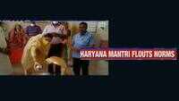 Haryana minister Kamlesh Dhanda flouts norms, offers prayers in a temple 