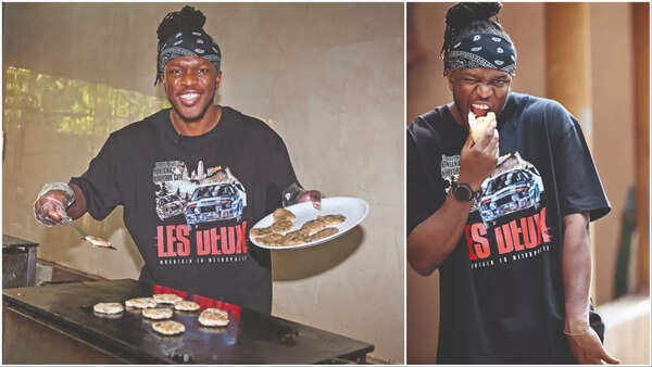 British influencer KSI on his Mumbai visit! Says he wants to watch Dhurandhar; tries cutting chai and vada pav, see pics