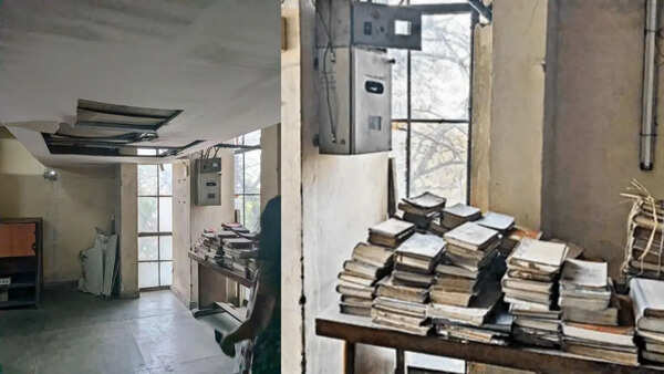 Cardboard covered windows & damaged books: JNUSU flags poor state of university library