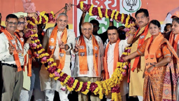 Saffron strongholds in Gujarat: Locals vote for triple-engine sarkar
