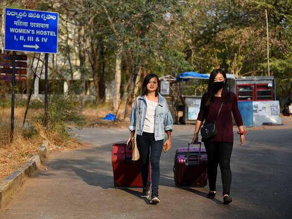 A sigh of relief for students from other states stranded in Hyderabad