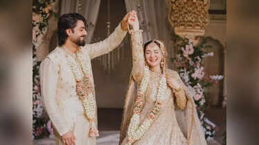 Hania Aamir and Zaviyar Nauman Ijaz's stylish wedding shoot photos ...