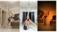 Watch: Television actress Aashka Goradia's hot pole dance videos 