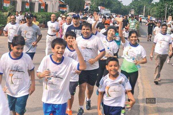 Independence Day run a 5km marathon  organised at Club 5  in Gurgaon