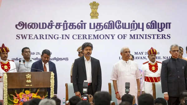 Tamil Nadu CM C Joseph Vijay expands cabinet, 23 new ministers take oath in Chennai