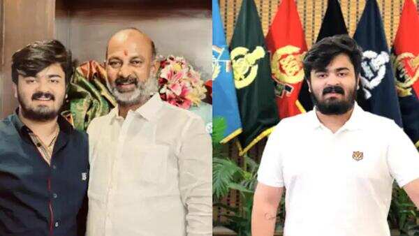 Bandi Sanjay defends son against allegations