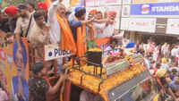Actor Sunny Deol holds roadshow in Amritsar 