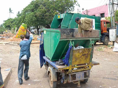 Trash collection from homes of the quarantined