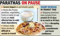 Frozen parathas to spices, MP&rsquo;s food exports hit hard as war disrupts trade