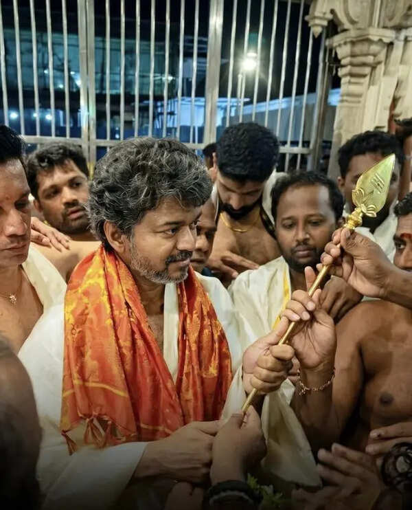 TVK chief Vijay visits Tiruchendur Murugan temple