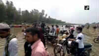 People risk lives to cross river in Moradabad as bridge closes for maintenance 