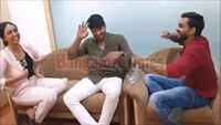 Hitha Chandrashekar, Pramod Maddur and Vivek Simha play charades 