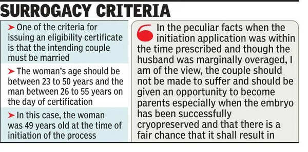 HC nod to surrogacy route for Darjeeling couple in 50s