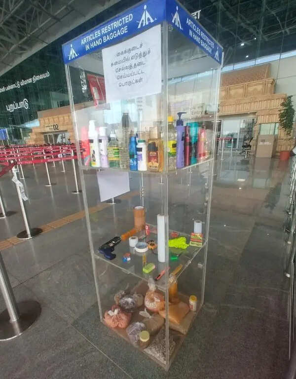 AAI sets up display of banned items at Trichy airport to aid passengers