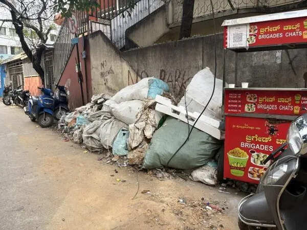 Garbage menace chokes Brigade Road in Bengaluru, affects business