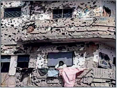 Fake News Buster: Bullet-ridden building in gaza shared as Kashmir structure