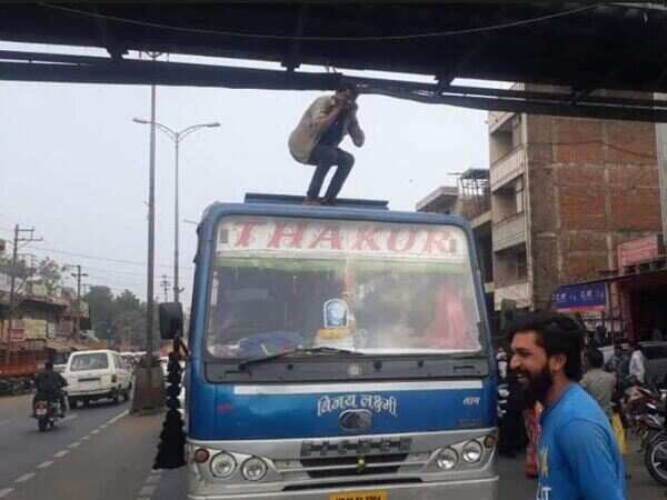 Bus drivers made to do sit-ups for rash driving in MP's Rau