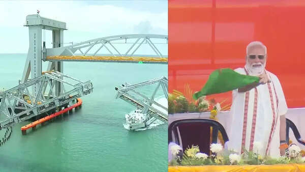 PM Narendra Modi inaugurates new Pamban bridge in Tamil Nadu