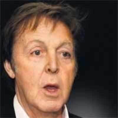 Paul McCartney's burning rubber