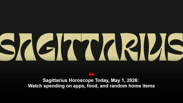 Sagittarius Horoscope Today, May 1, 2026: Watch spending on apps, food, and random home items