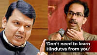 Devendra Fadnavis and Uddhav Thackeray Face-off on 'Hindutva' 