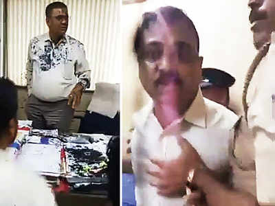 SP corporators held for throwing ink on scientist