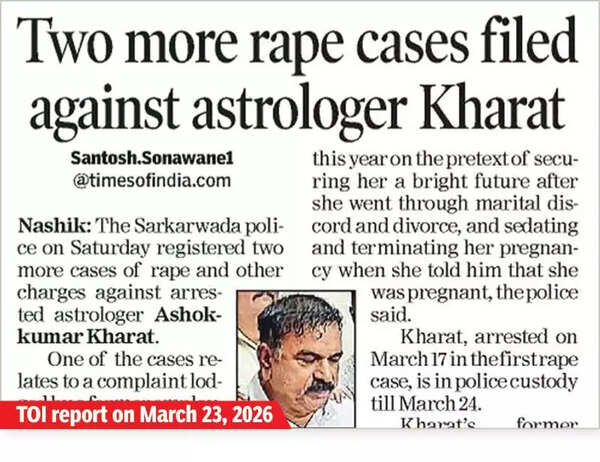 Rape-accused astrologer Kharat used terror tactics to influence & extract large sums of money from clients: Cops