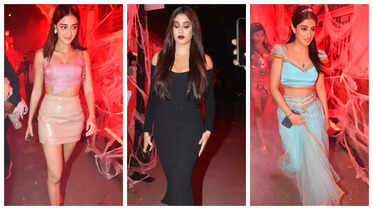 Janhvi Kapoor as 'Morticia', Ananya Panday as 'Poo', Navya Naveli ...