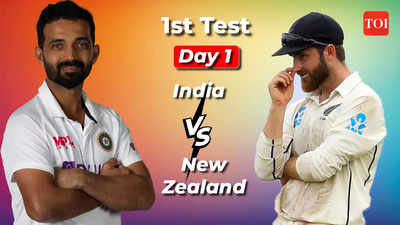 Highlights, IND vs NZ 1st Test Day 1: Shreyas Iyer, Ravindra Jadeja fifties take India to 258/4 at stumps