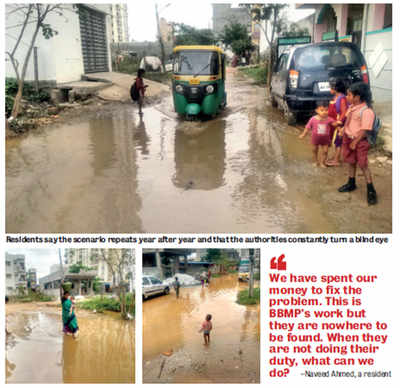 Marooned residents pool in money to do BBMP’s work
