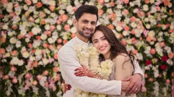 Shoaib Malik and Sana Javed