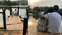 Anushka-Virat enjoy romantic sunset by a lake 