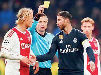Sergio Ramos denies deliberately earning yellow card against Ajax