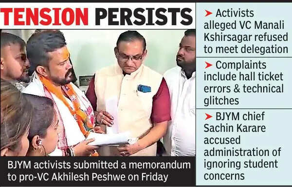 BJYM gives 4-day ultimatum after VC declines meeting students’ delegation