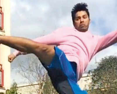 Varun Dhawan kicks off Judwaa 2 in London