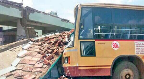Structural flaw caused bus stand roof collapse