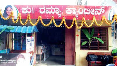 Karnataka: The namesake: Ramya proves lucky for canteen