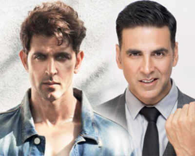 It's Hrithik Roshan versus Akshay Kumar for the Super 30 film