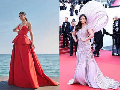 Cannes 2022 Highlights: Deepika Padukone, Aishwarya Rai Bachchan mesmerise in dramatic gowns on the red carpet