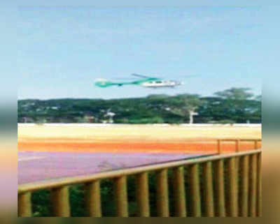 Chopper carrying CM force-lands in Nashik due to overloading