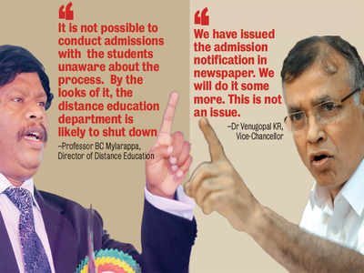 BC Mylarappa Vs Venugopal KR: A duel that could kill Bangalore University distance education department