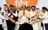 CM Fadnavis attends Shiv Sena’s 53rd Foundation Day celebration 